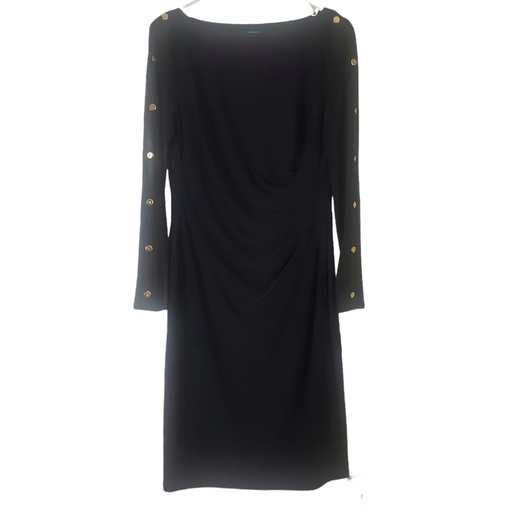 Lauren  Ralph Lauren NWT black midi dress size 10